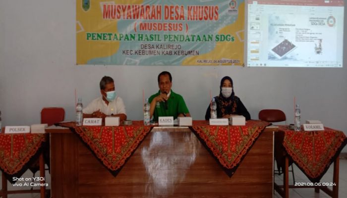 MUSDESUS penetapan pendataan SDGS Desa Kalirejo