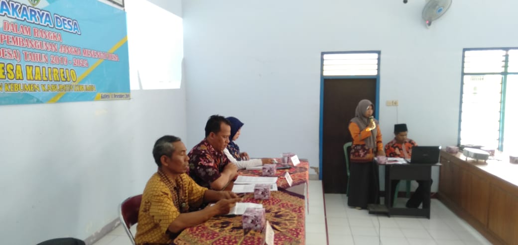 LOKAKARYA DESA PENYUSUNAN RPJM Desa DESA KALIREJO TAHUN 2019 – 2025 02