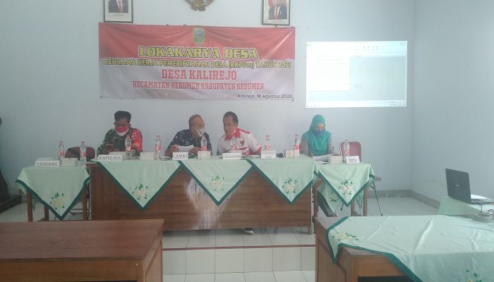 Agenda lokakarya dan Musrenbangdes kalirejo.kec kebumen