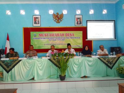 Musdes pembahasan dan penetapan RKP Desa tahun 2025 desa kalirejo